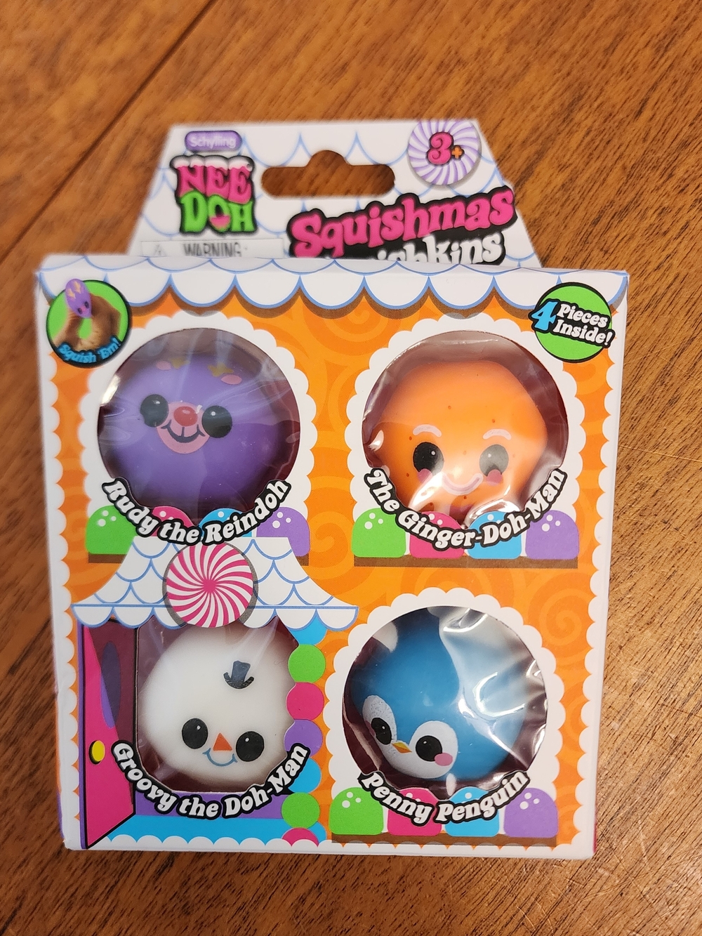 Squishmas Mini Pack - Purple, Orange, White, Blue